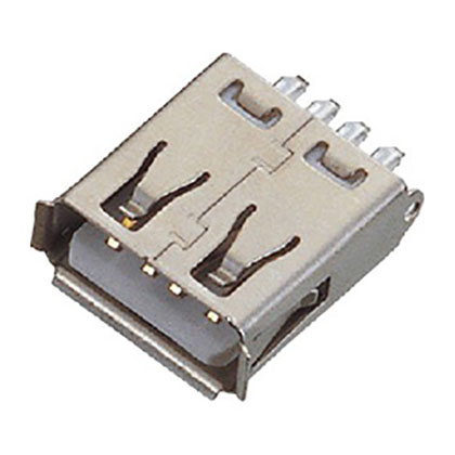 USB A Type 母座 180度 焊线式-高霖电子