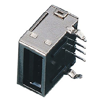 USB A Type 母座 90度 全包式-高霖电子